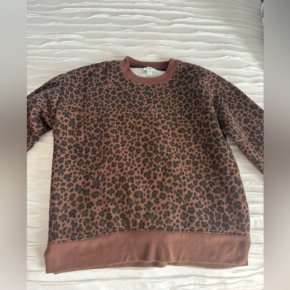 J. Crew Leopard Print Pullover
